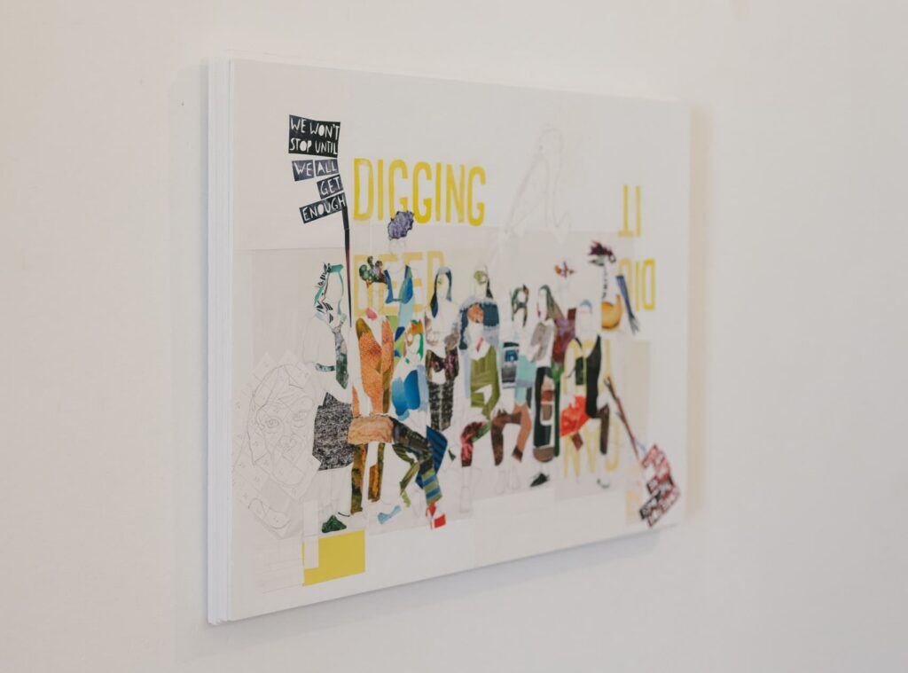 Installation view Of our kin